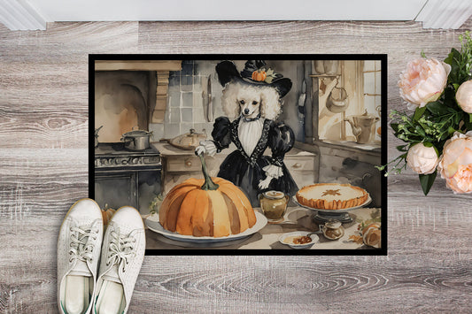 Poodle Fall Kitchen Pumpkins Doormat - One Color / One Size - Home & Garden - Home Textile - Carpets & Rugs