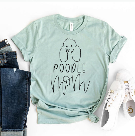 Poodle Mom T-Shirt - Women’s Fashion - Women’s Clothing - Tops & Tees - T-Shirts