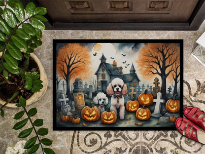 Poodle Spooky Halloween Doormat - One Color / One Size - Home & Garden - Home Textile - Carpets & Rugs
