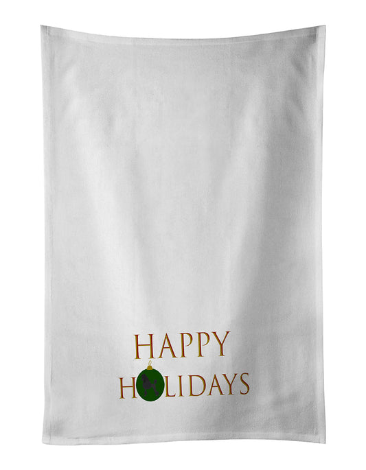 Poodle Standard Happy Holidays Kitchen Towel Set of 2 - One Color / One Size - Home & Garden - Home Textile - Towels
