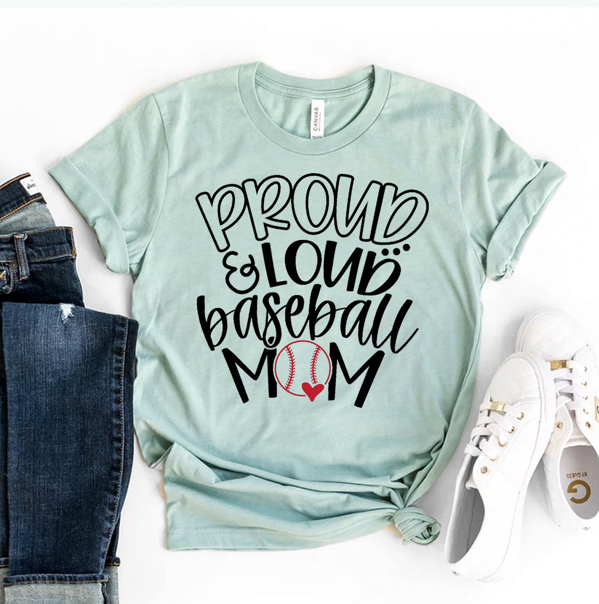 Proud & Loud Baseball Mom T-Shirt - Women’s Fashion - Women’s Clothing - Tops & Tees - T-Shirts