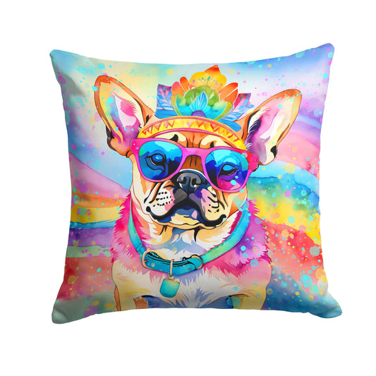Pug Hippie Dawg Throw Pillow - One Color / One Size - Home & Garden - Home Textile - Pillows
