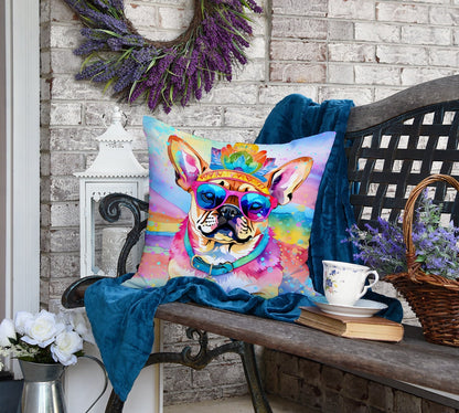 Pug Hippie Dawg Throw Pillow - One Color / One Size - Home & Garden - Home Textile - Pillows
