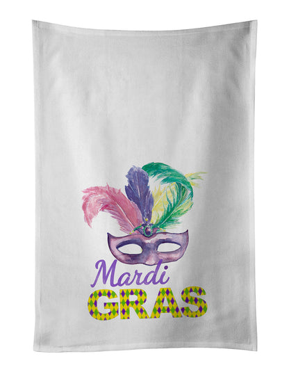 Purple Mask Mardi Gras Kitchen Towel Set of 2 - One Color / One Size - Home & Garden - Home Textile - Towels