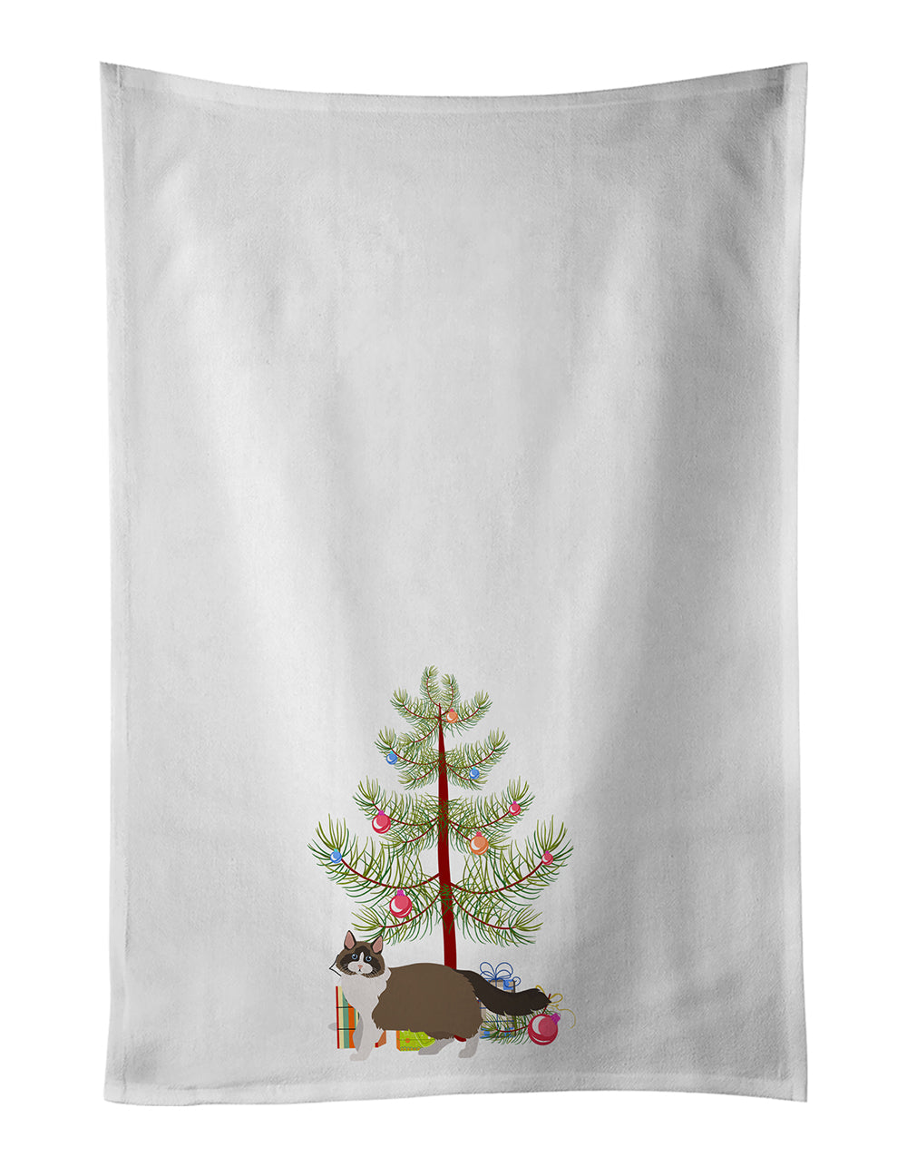 Ragdoll Cat Christmas Kitchen Towel Set of 2 - One Color / One Size - Home & Garden - Home Textile - Towels