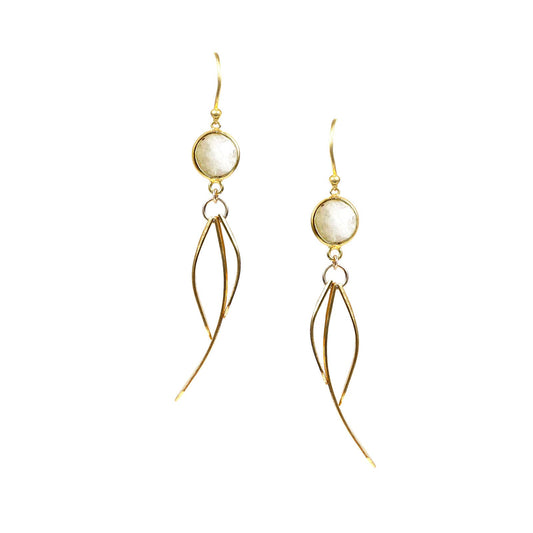 Rainbow Moonstone Dangle Earrings - One Color / One Size - Jewelry & Accessories - Fine Jewelry - Earrings