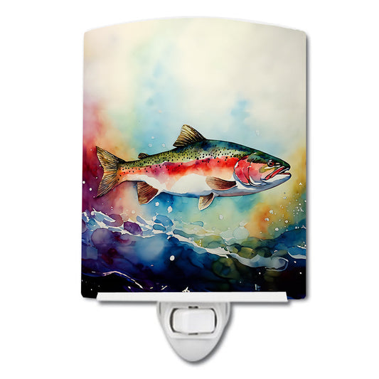 Rainbow Trout Ceramic Night Light - One Color / One Size - Home & Garden - Home Improvement - Lights & Lighting - Night