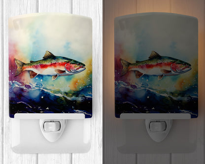 Rainbow Trout Ceramic Night Light - One Color / One Size - Home & Garden - Home Improvement - Lights & Lighting - Night