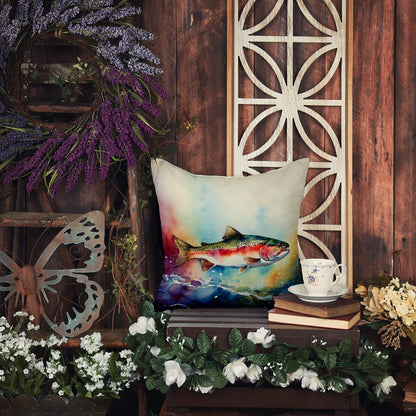 Rainbow Trout Throw Pillow - One Color / One Size - Home & Garden - Home Textile - Pillows
