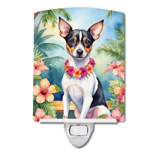 Rat Terrier Luau Ceramic Night Light - One Color / One Size - Home & Garden - Home Improvement - Lights & Lighting