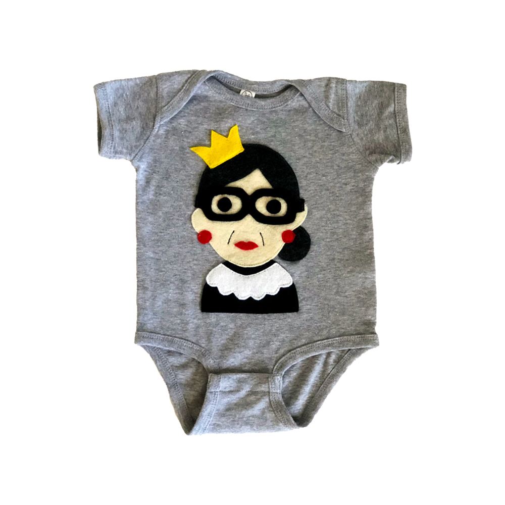 RBG - Infant Bodysuit - Gray - Kids & Babies - Mother & Kids - Girls’ Baby Clothing - Bodysuits & One-Pieces