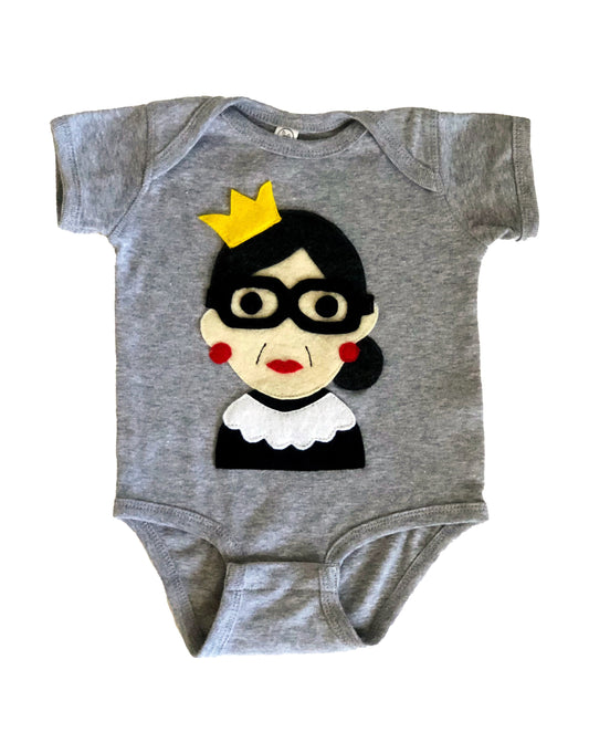 RBG - Infant Bodysuit - Gray - Kids & Babies - Mother & Kids - Girls’ Baby Clothing - Bodysuits & One-Pieces