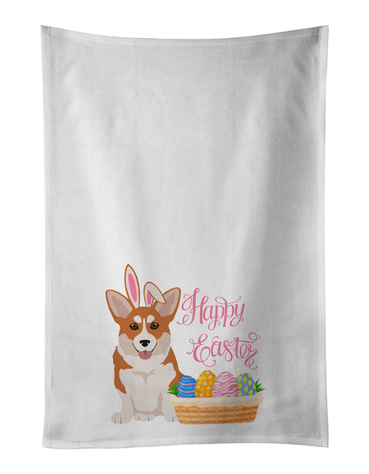 Red Pembroke Corgi Easter Kitchen Towel Set of 2 - One Color / One Size - Home & Garden - Home Textile - Towels