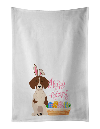 Red Piebald Dachshund Easter Kitchen Towel Set of 2 - One Color / One Size - Home & Garden - Home Textile - Towels