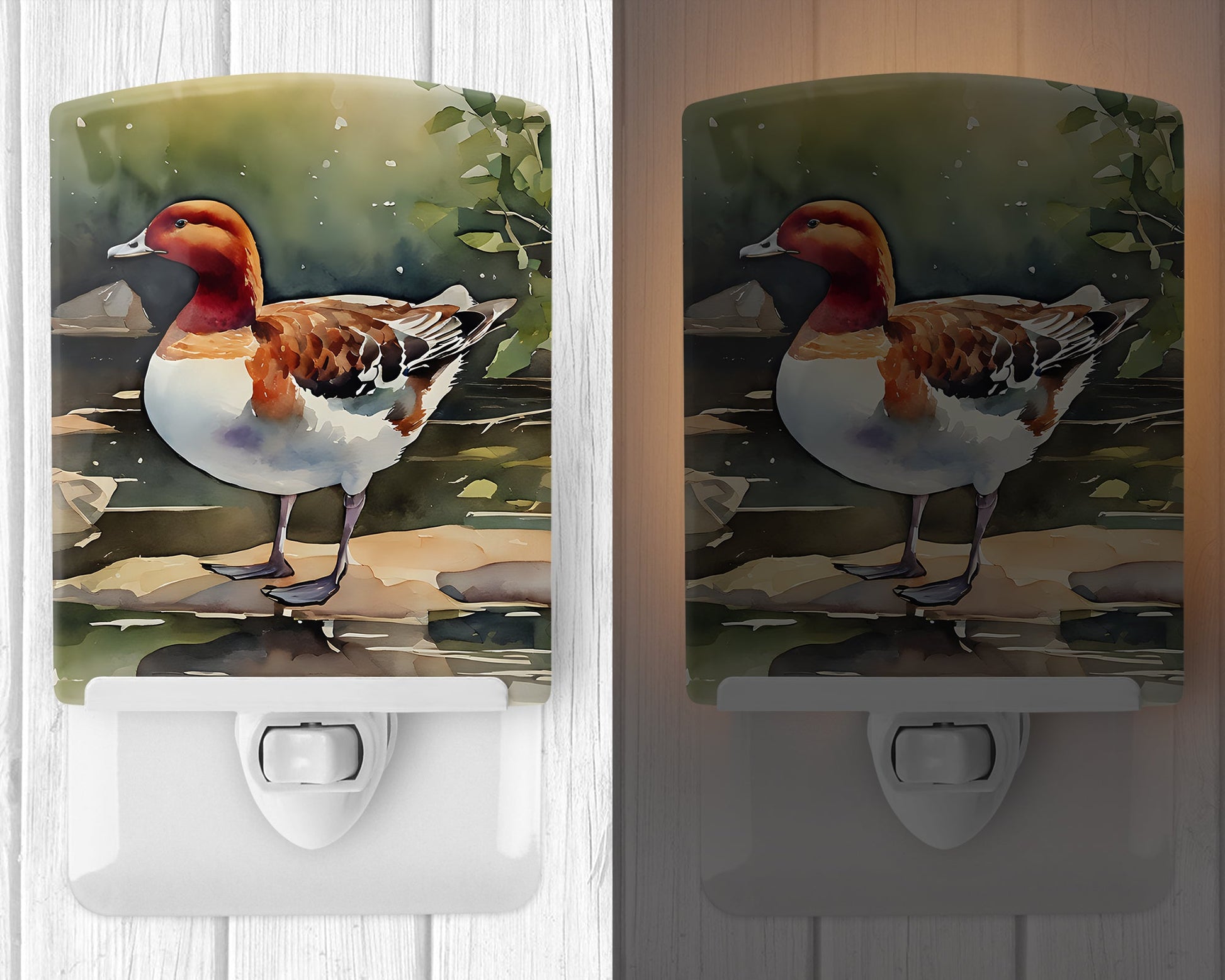 Redhead Duck Ceramic Night Light - One Color / One Size - Home & Garden - Home Improvement - Lights & Lighting - Night