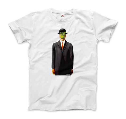 Rene Magritte the Son of Man 1964 Artwork T-Shirt - Men (Unisex) / White / S - Men’s Fashion - Men’s Clothing - Shirts