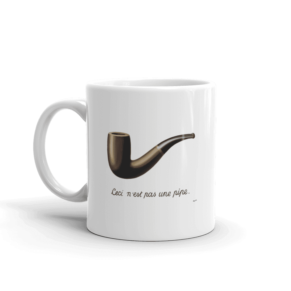 Rene Magritte This Is Not a Pipe 1929 Artwork Mug - 11oz (325mL) - Home & Garden - Kitchen Dining & Bar - Drinkware