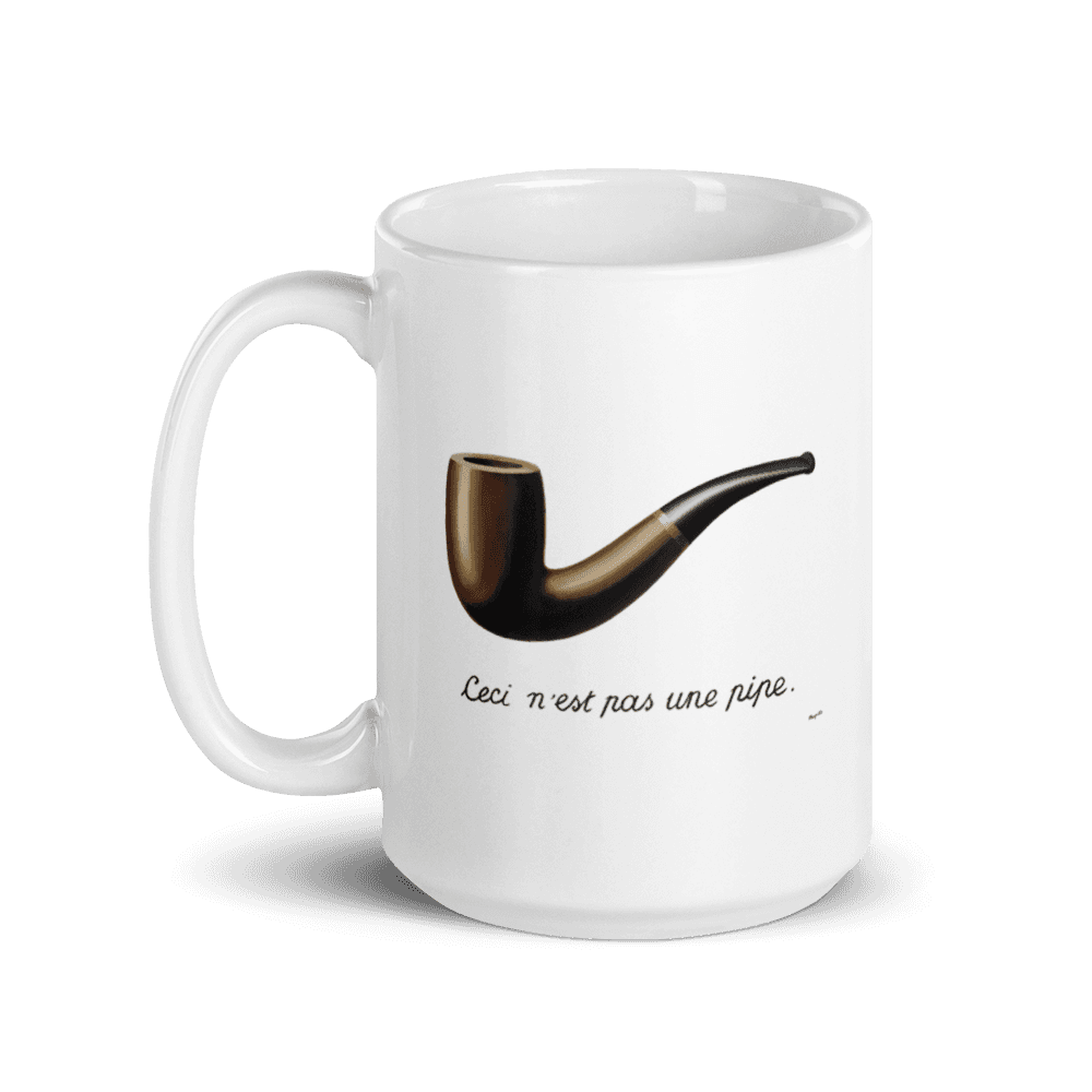 Rene Magritte This Is Not a Pipe 1929 Artwork Mug - 15oz (444mL) - Home & Garden - Kitchen Dining & Bar - Drinkware