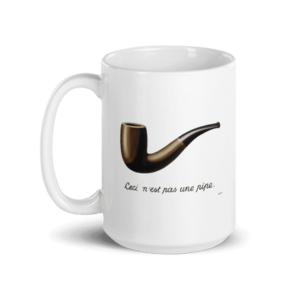 Rene Magritte This Is Not a Pipe 1929 Artwork Mug - 15oz (444mL) - Home & Garden - Kitchen Dining & Bar - Drinkware