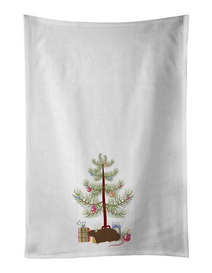 Rex Rat Merry Christmas Kitchen Towel Set of 2 - One Color / One Size - Home & Garden - Home Textile - Towels