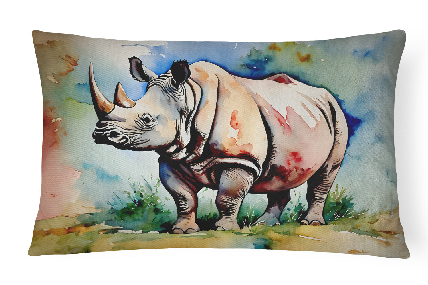 Rhinoceros Throw Pillow - One Color / One Size - Home & Garden - Home Textile - Pillows