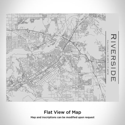 Riverside - California Map Bottle with Bamboo Top - Drinkware