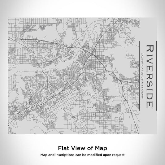 Riverside - California Map Bottle with Bamboo Top - Drinkware