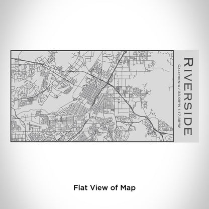 Riverside - California Map Insulated Bottle - Drinkware
