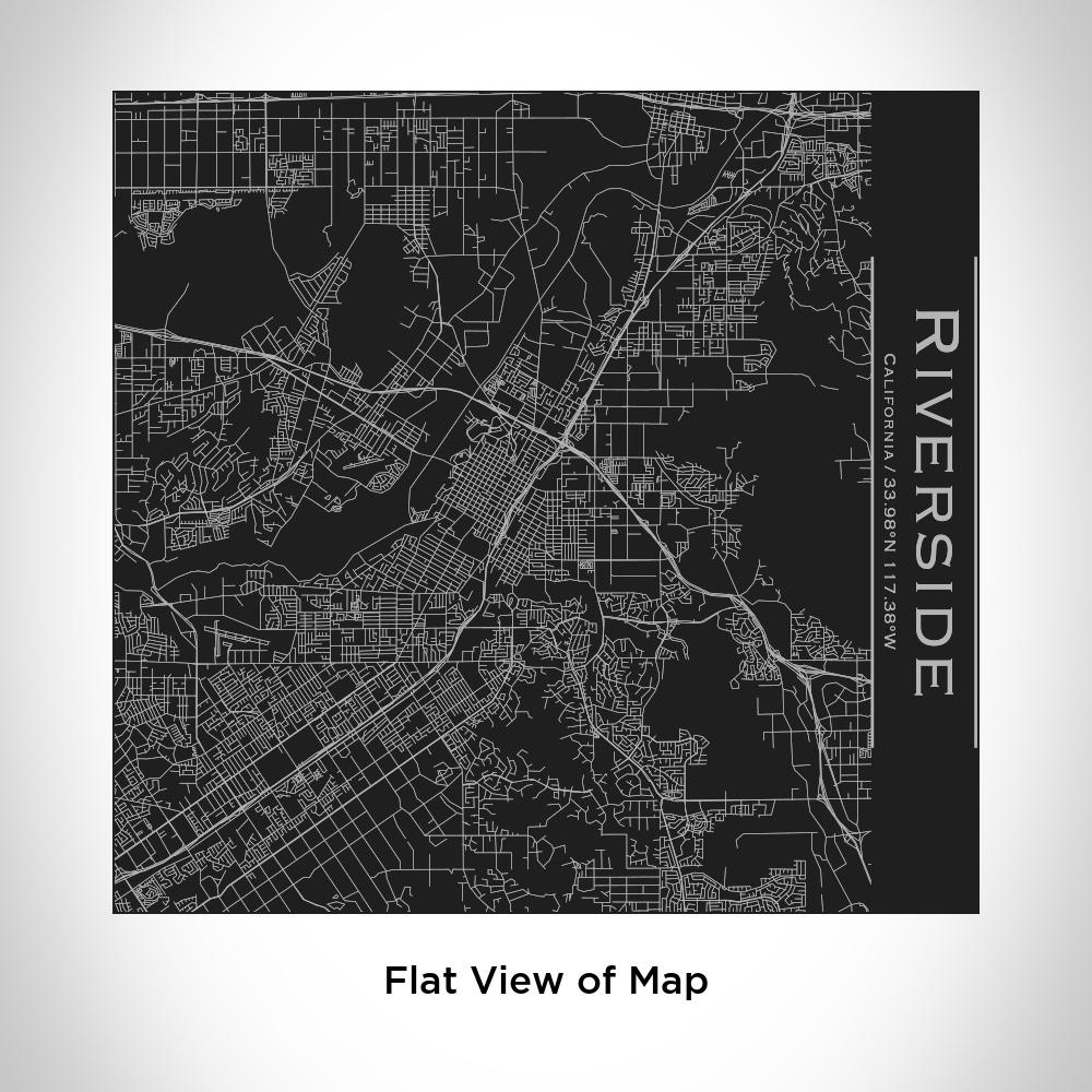 Riverside - California Map Tumbler in Matte Black - Drinkware