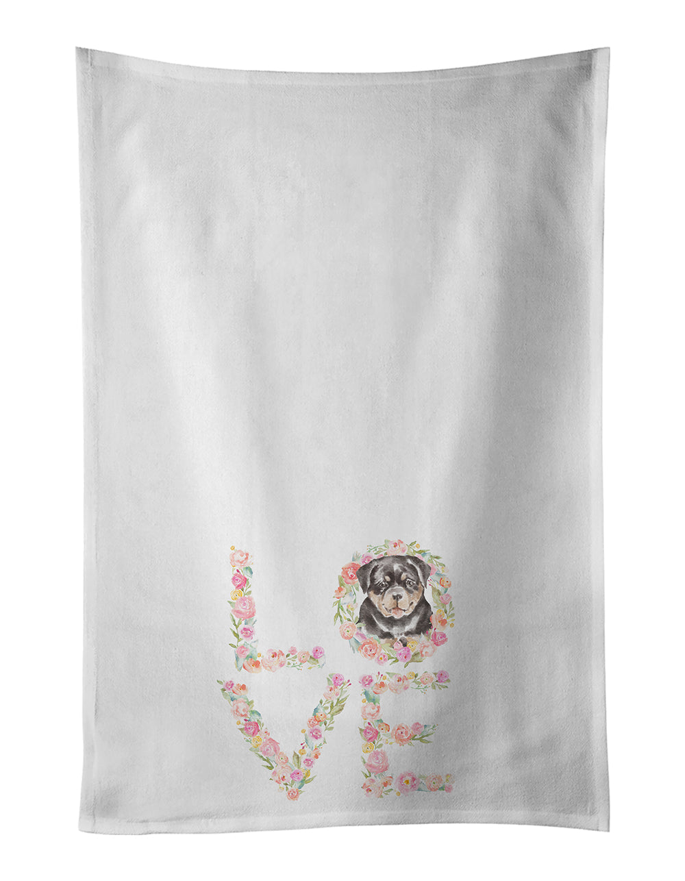 Rottweiler #2 LOVE Kitchen Towel Set of 2 - One Color / One Size - Home & Garden - Home Textile - Towels