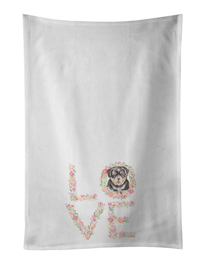 Rottweiler #2 LOVE Kitchen Towel Set of 2 - One Color / One Size - Home & Garden - Home Textile - Towels