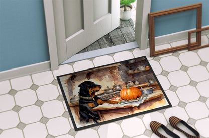 Rottweiler Fall Kitchen Pumpkins Doormat - One Color / One Size - Home & Garden - Home Textile - Carpets & Rugs