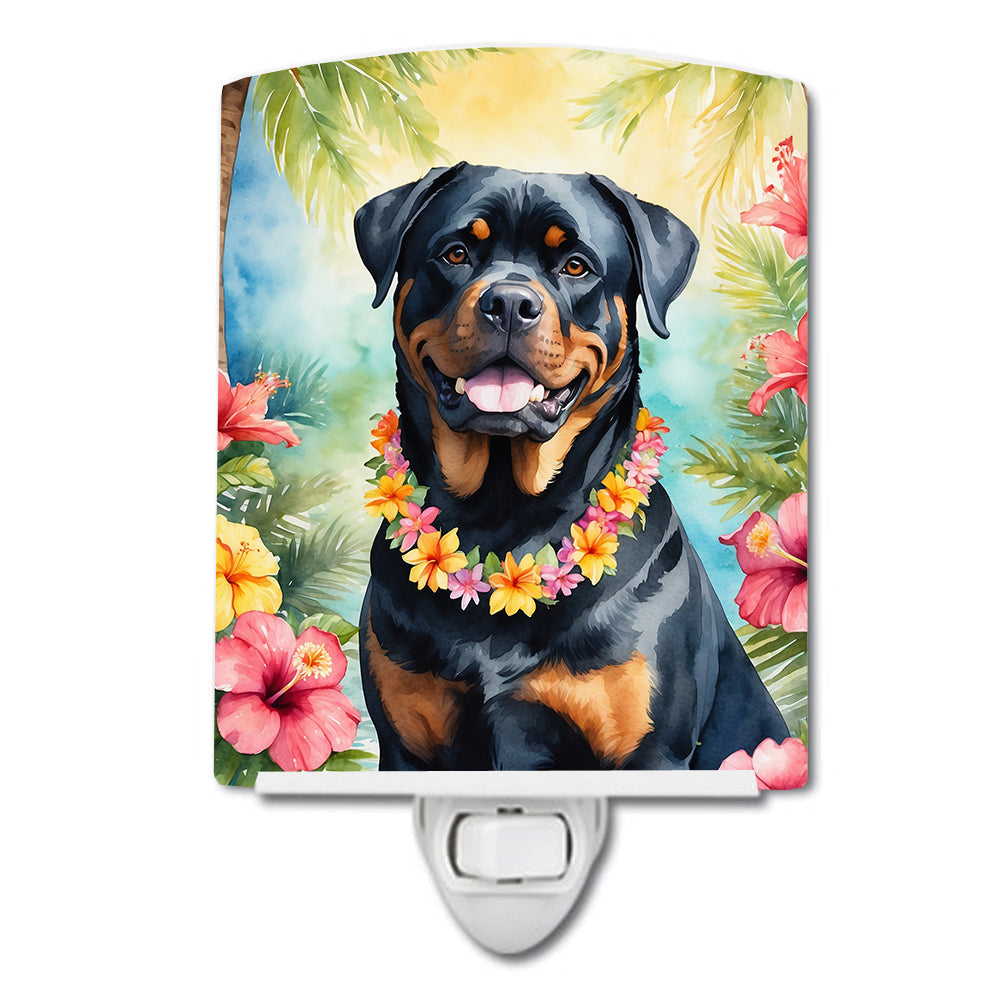 Rottweiler Luau Ceramic Night Light - One Color / One Size - Home & Garden - Home Improvement - Lights & Lighting