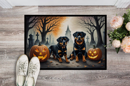 Rottweiler Spooky Halloween Doormat - One Color / One Size - Home & Garden - Home Textile - Carpets & Rugs