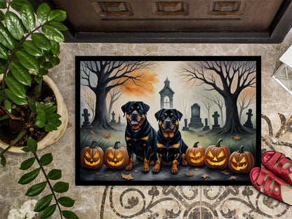 Rottweiler Spooky Halloween Doormat - One Color / One Size - Home & Garden - Home Textile - Carpets & Rugs