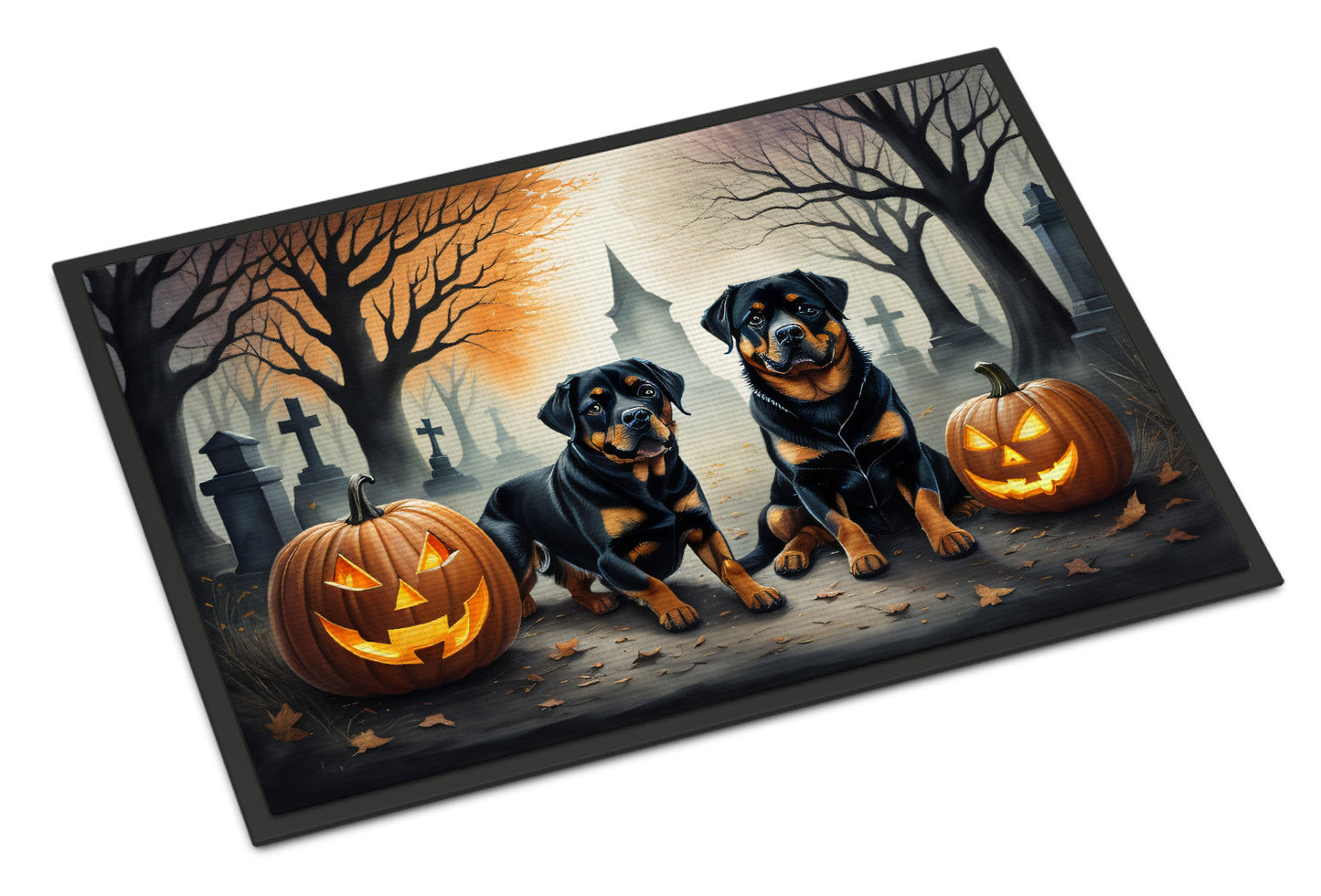 Rottweiler Spooky Halloween Doormat - One Color / One Size - Home & Garden - Home Textile - Carpets & Rugs