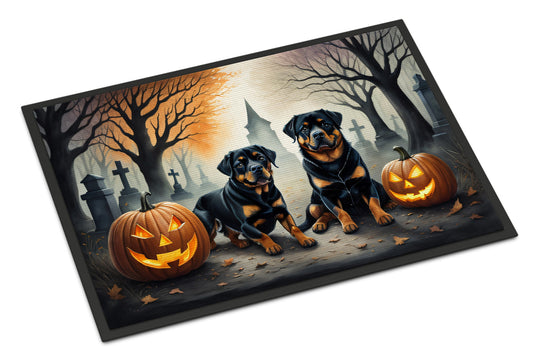 Rottweiler Spooky Halloween Doormat - One Color / One Size - Home & Garden - Home Textile - Carpets & Rugs