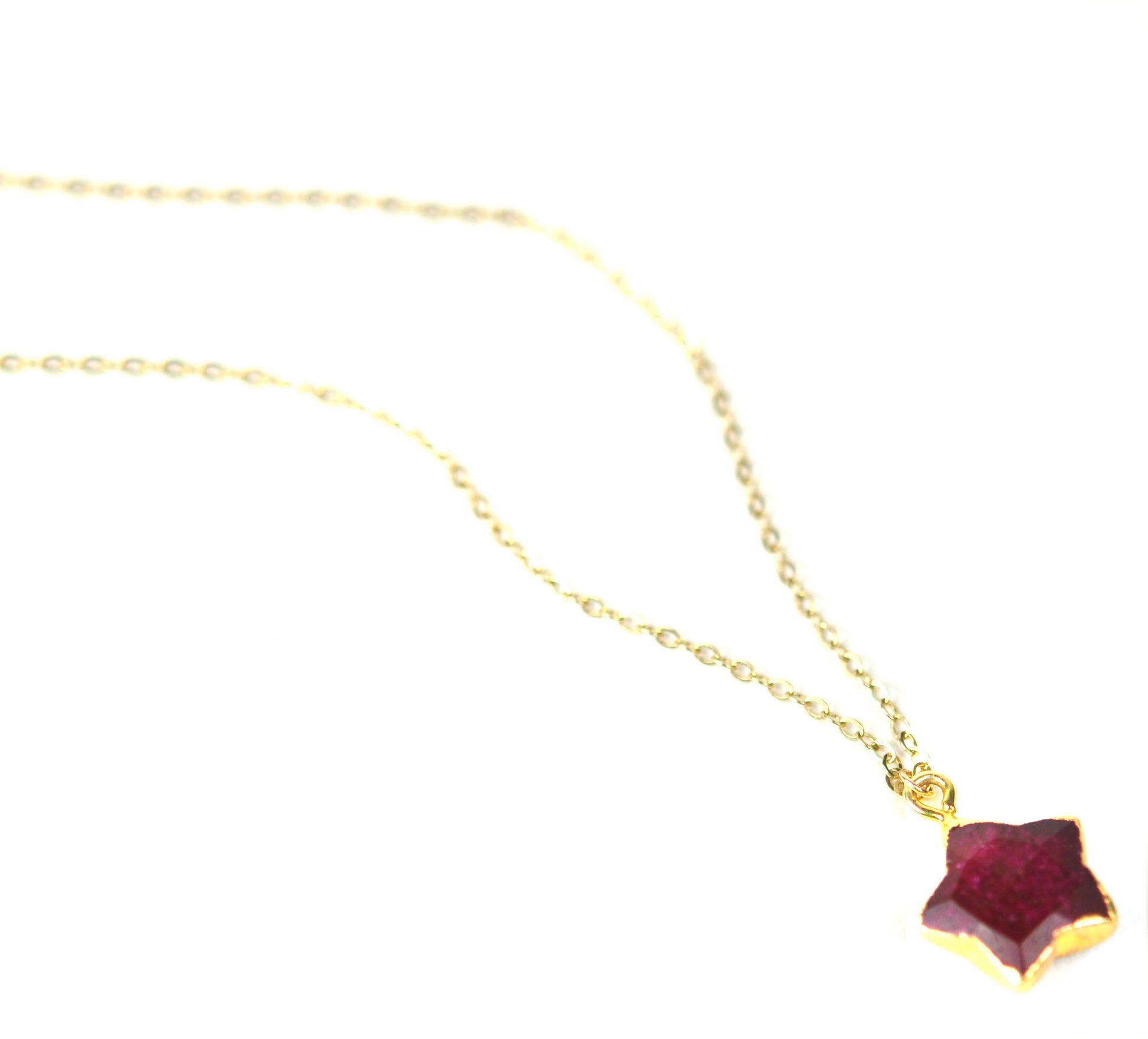Ruby Star Necklace - One Color / One Size - Jewelry & Accessories - Necklaces & Pendants - Chain Necklaces