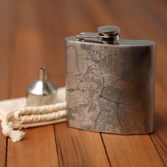 Sacramento - California Map Hip Flask - Drinkware