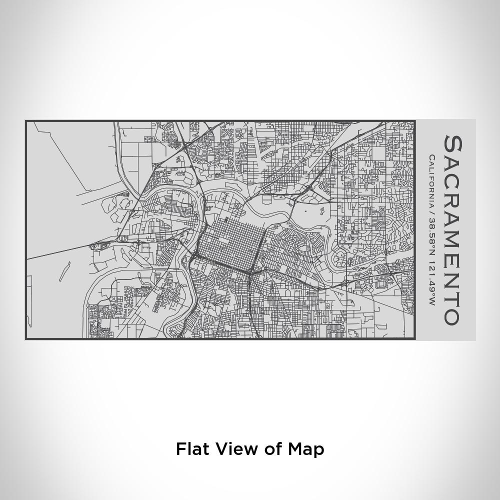 Sacramento - California Map Insulated Bottle - Drinkware