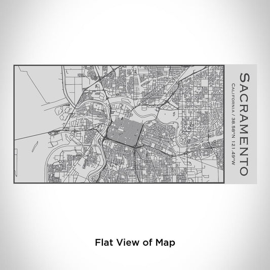 Sacramento - California Map Insulated Bottle - Drinkware