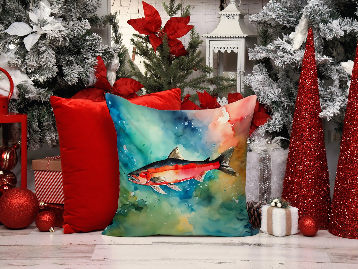 Salmon Throw Pillow - One Color / One Size - Home & Garden - Home Textile - Pillows