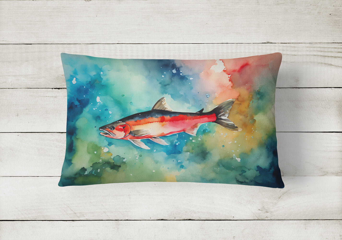 Salmon Throw Pillow - One Color / One Size - Home & Garden - Home Textile - Pillows