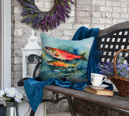 Salmon Throw Pillow - One Color / One Size - Home & Garden - Home Textile - Pillows