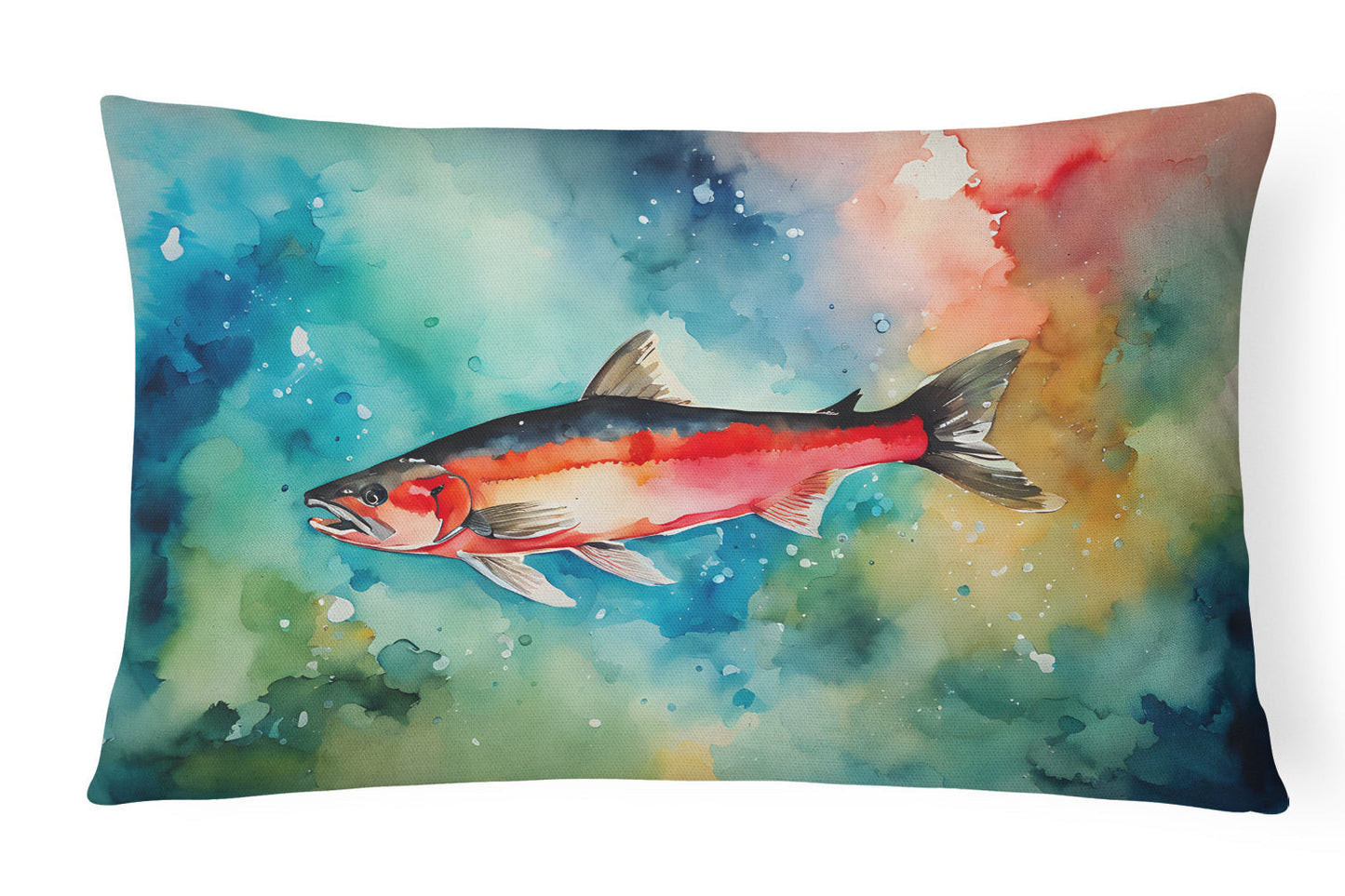 Salmon Throw Pillow - One Color / One Size - Home & Garden - Home Textile - Pillows