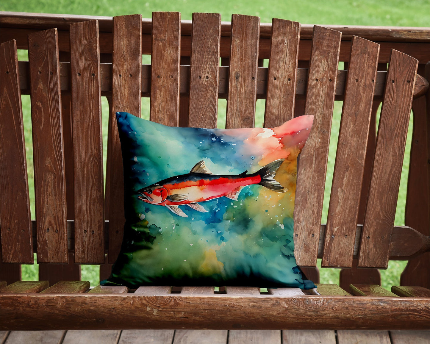 Salmon Throw Pillow - One Color / One Size - Home & Garden - Home Textile - Pillows