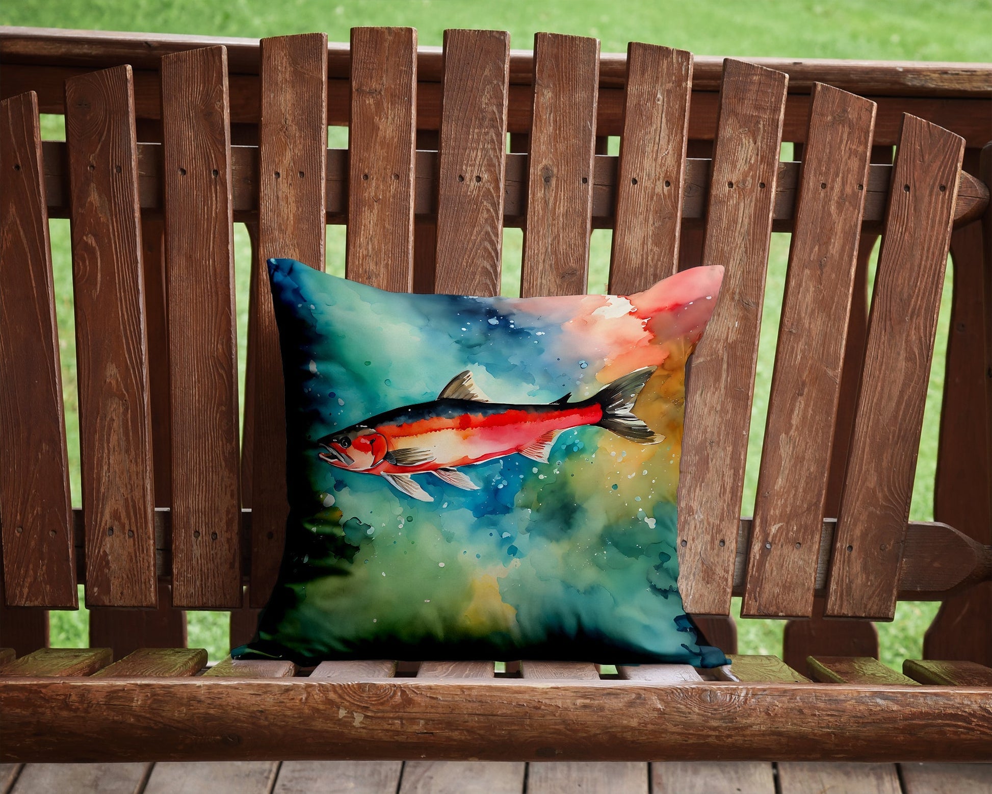 Salmon Throw Pillow - One Color / One Size - Home & Garden - Home Textile - Pillows