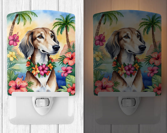 Saluki Luau Ceramic Night Light - One Color / One Size - Home & Garden - Home Improvement - Lights & Lighting - Night