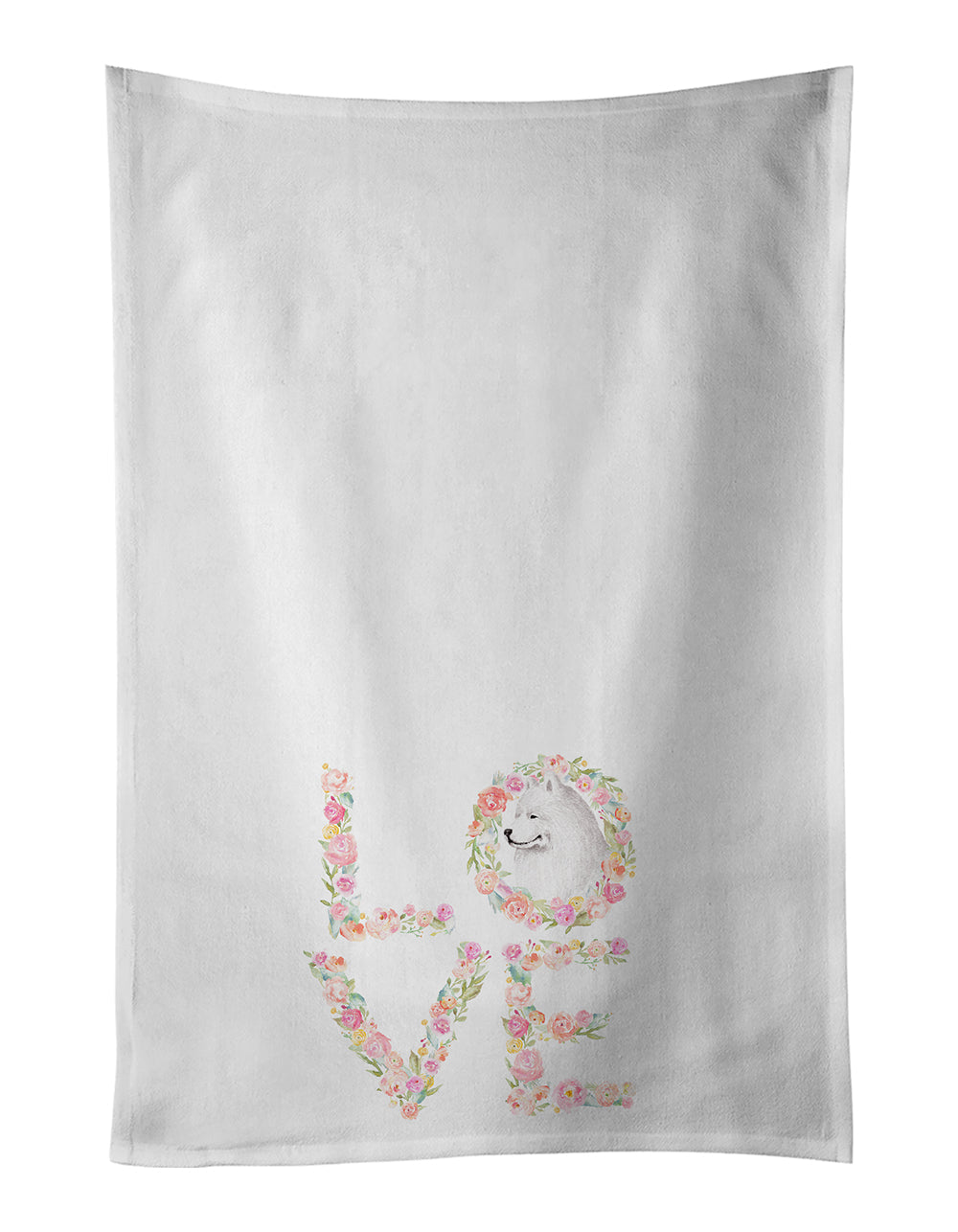 Samoyed #1 LOVE Kitchen Towel Set of 2 - One Color / One Size - Home & Garden - Home Textile - Towels