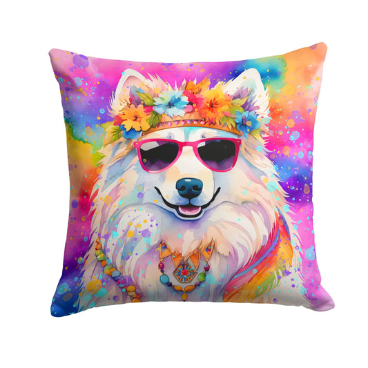 Samoyed Hippie Dawg Throw Pillow - One Color / One Size - Home & Garden - Home Textile - Pillows